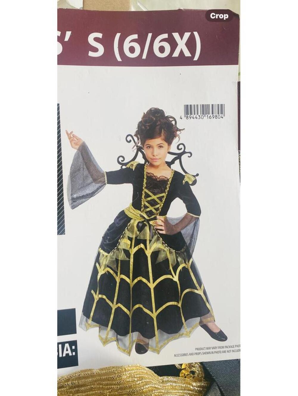 Celebrate Spiderella Witch Costume Dress Size 6 6X Small